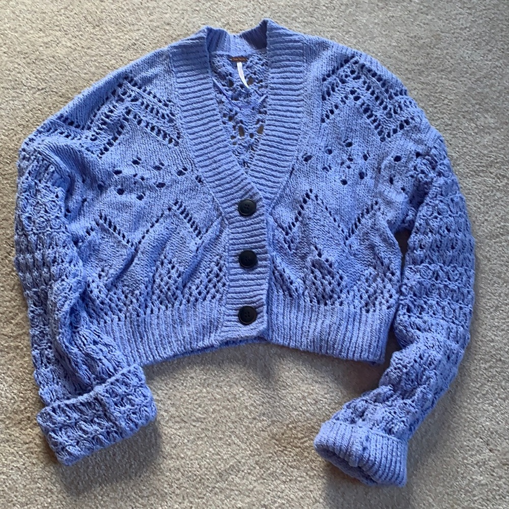 Free People crochet Cardi